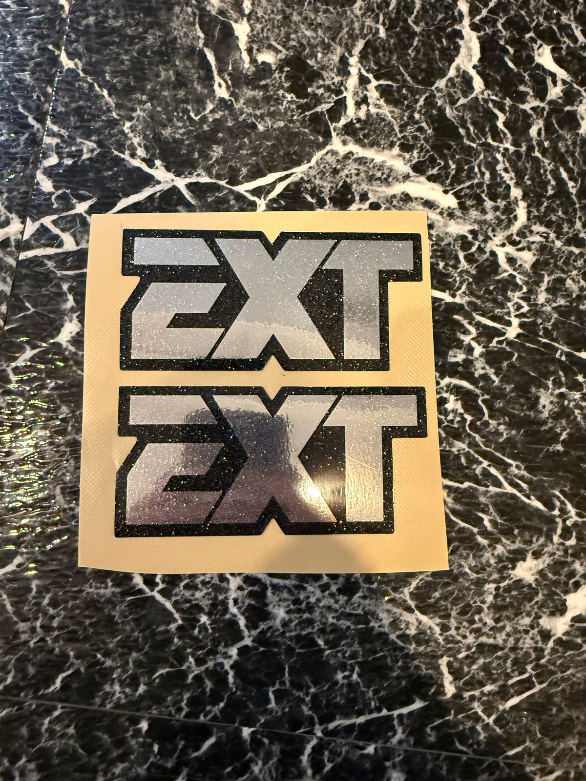 EXT fork sticker