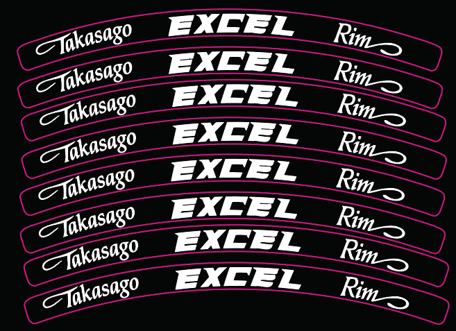 Excel Rim Decals