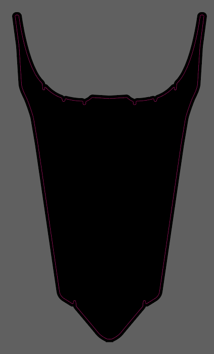 Surron Long Rear fender Decal