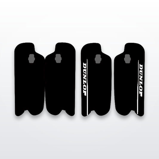 FastAce fork guard decals, cut-to-fit vinyl set on white studio background