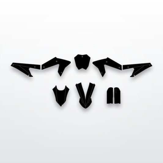 RTR full graphics kit, all cut-to-fit decal panels on white studio background