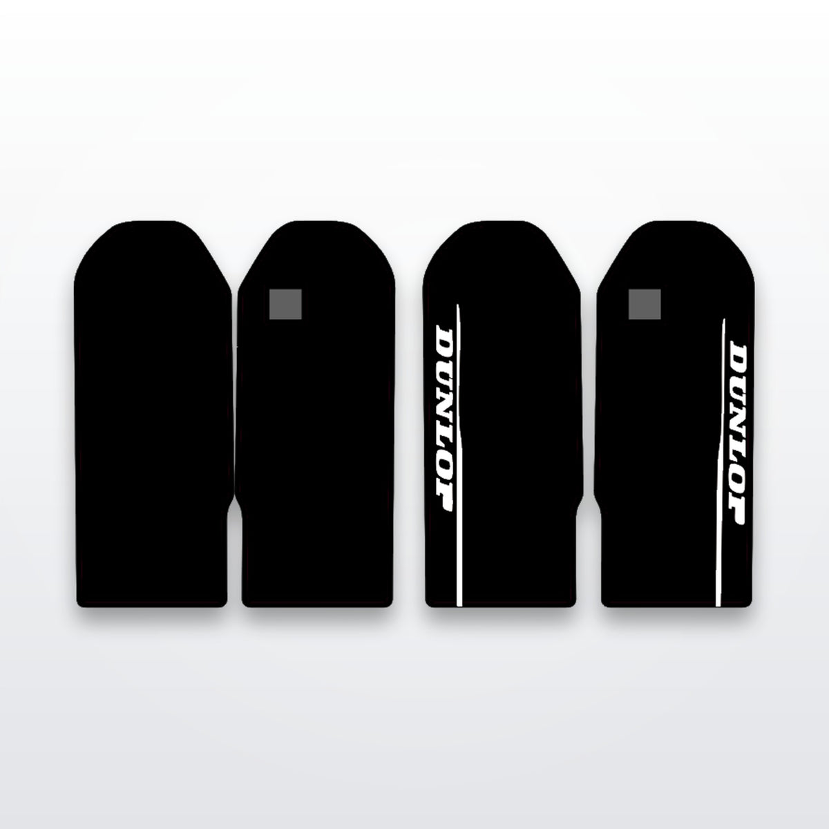 Talaria OEM fork guard decals for MX3 and MX4 on white studio background