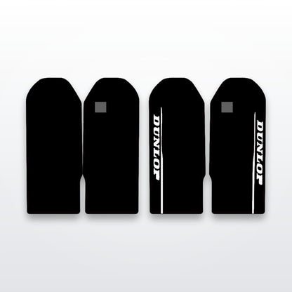 Talaria OEM fork guard decals for MX3 and MX4 on white studio background