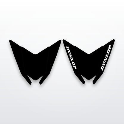 Talaria short rear fender decal, cut-to-fit vinyl graphic on white studio background