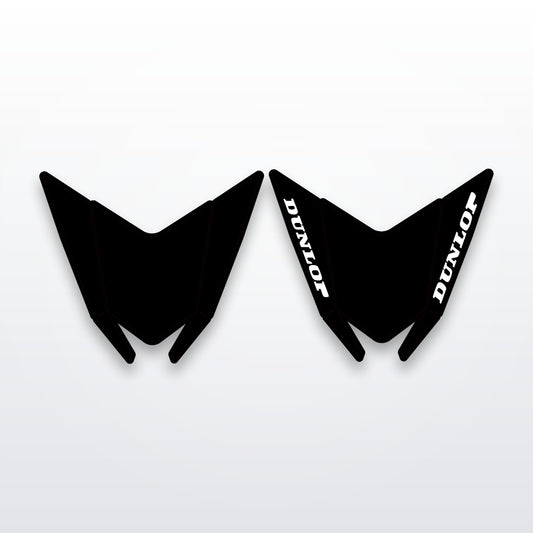 Talaria short rear fender decal, cut-to-fit vinyl graphic on white studio background