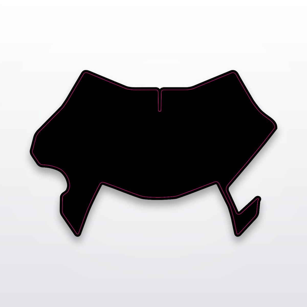 Ultra Bee front plate decal, cut-to-fit vinyl graphic on white studio background
