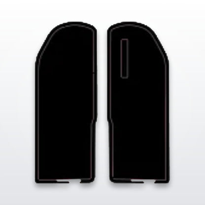 RTR fork guard decals, cut-to-fit vinyl set on white studio background