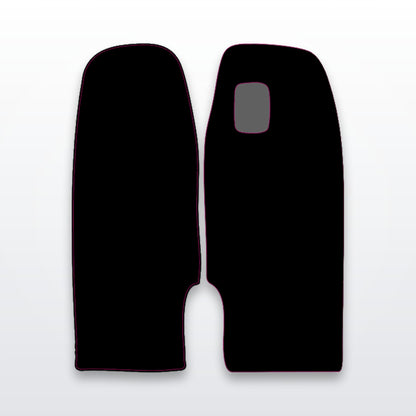 Yozma fork guard decals, cut-to-fit vinyl set on white studio background