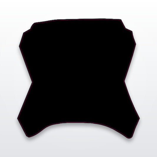 Yozma front plate decal, cut-to-fit vinyl graphic on white studio background