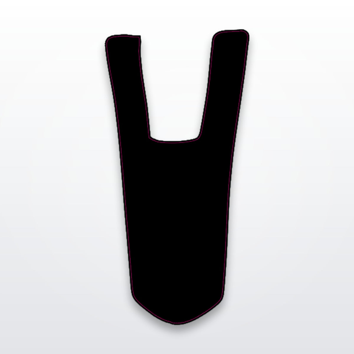 Yozma rear fender decal, cut-to-fit vinyl graphic on white studio background